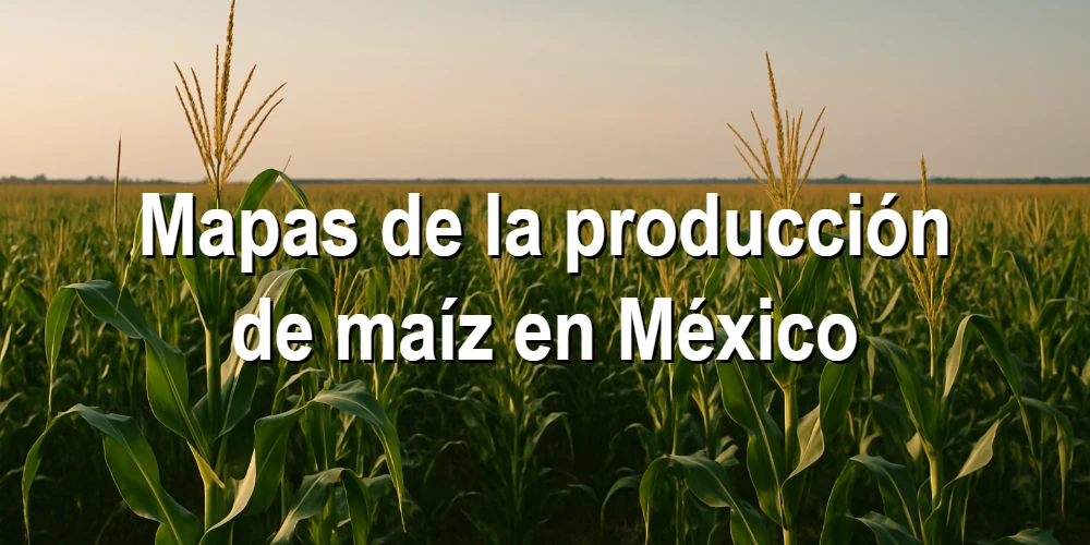 Mapas de la producción de maíz en México