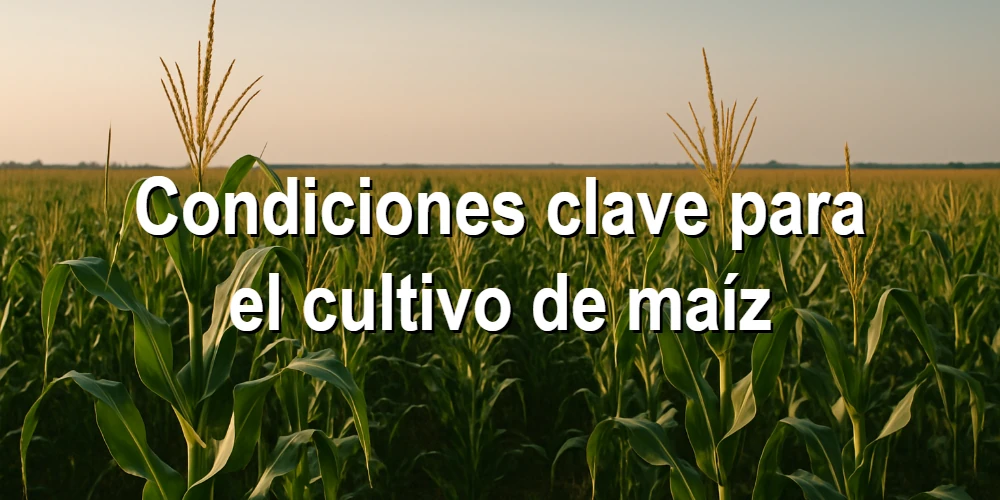 Condiciones clave para el cultivo de maíz